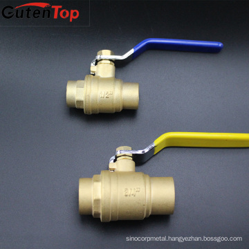 Gutentop PN16 Lever Handle Forged Welding Connect Brass Ball Valve For WOG